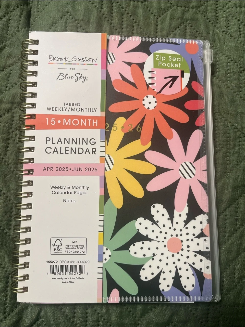 Brook Gossen 15 Month Planner